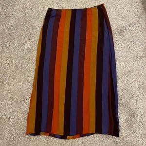 American Eagle Striped Midi Skirt - Size M